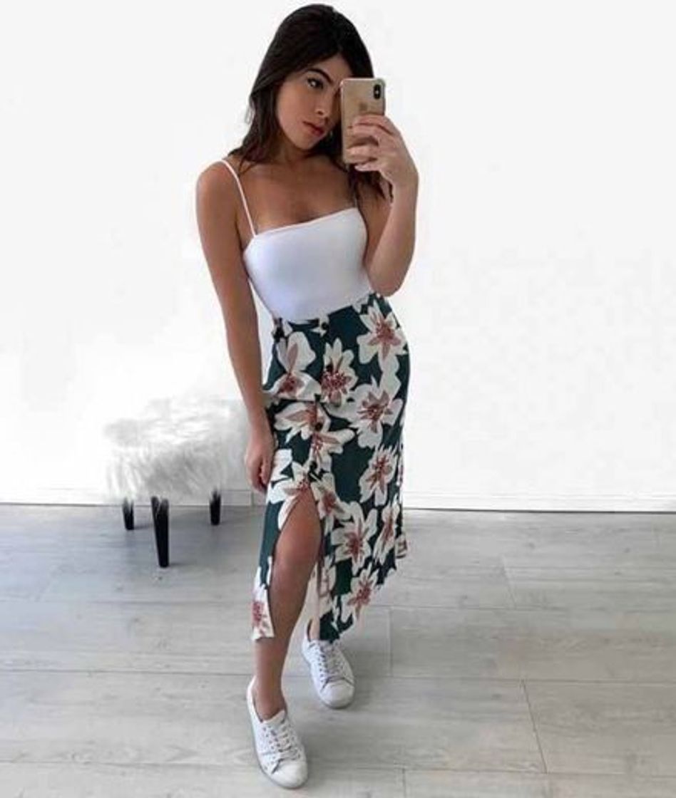 Moda Saia Floral