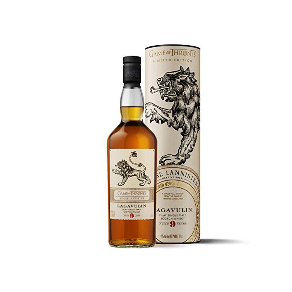 Producto Lagavulin - Whisky Scotch Islay Single Malt, Edición Limitada Juego de Tronos