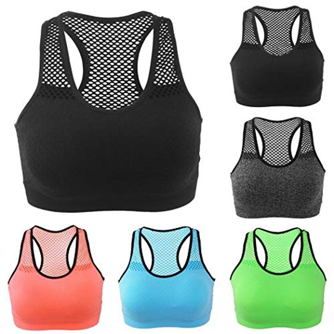 Social Fandazzie Mujer Ropa deportiva de entrenamiento casual Ropa deportiva Sujetador deportivo de secado rápido Sujetadores deportivos