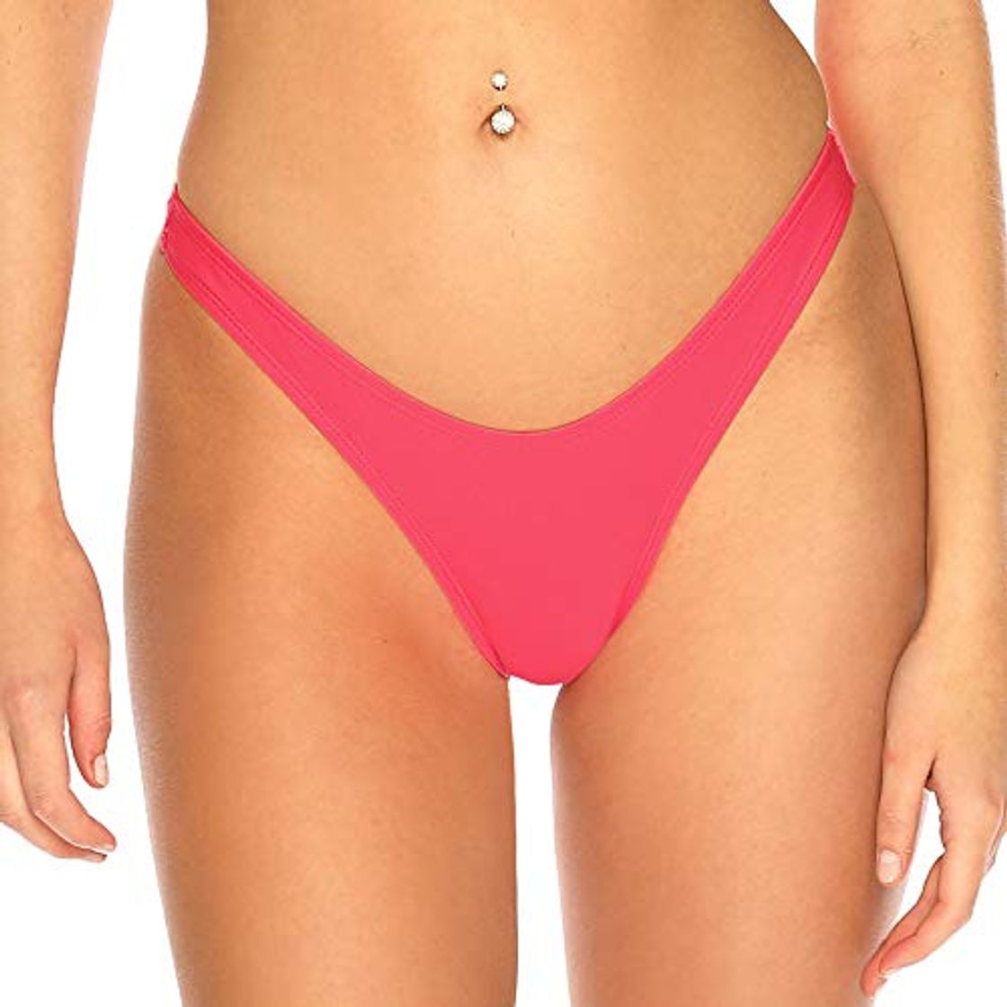 Moda RELLECIGA ba?Ador Braguita Bikini para Mujer High Cut Thong Bottom Watermelon S