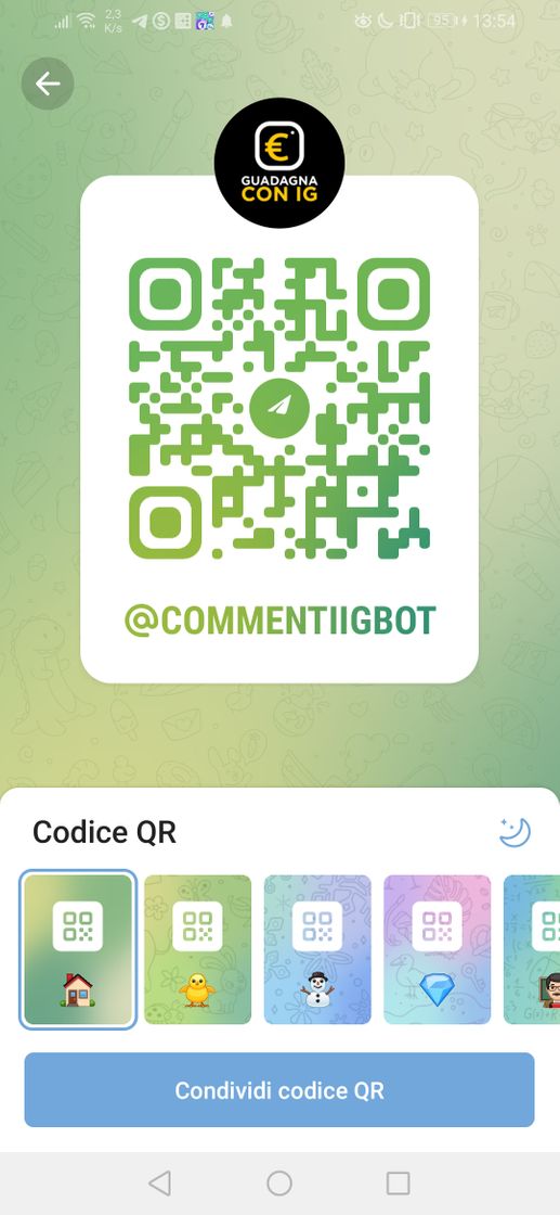 App Guadagnare attraverso un bot telegram su instagram