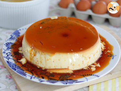 Fashion pudim flan de ovos com sabor a baunilha