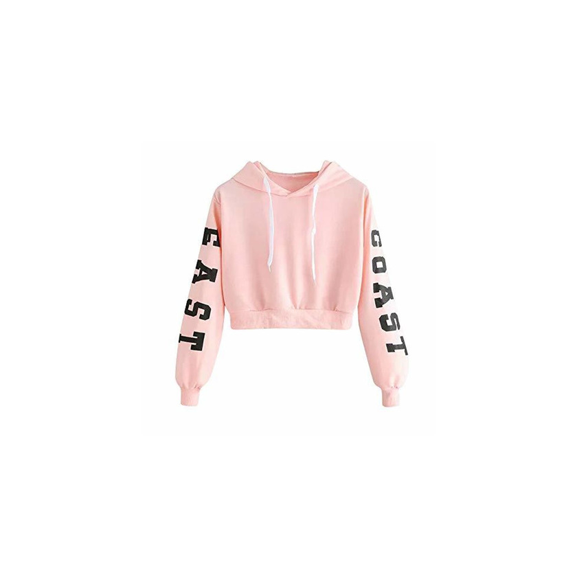 Fashion Overdose Sudadera con Capucha De Manga Larga con Estampado De Letras para