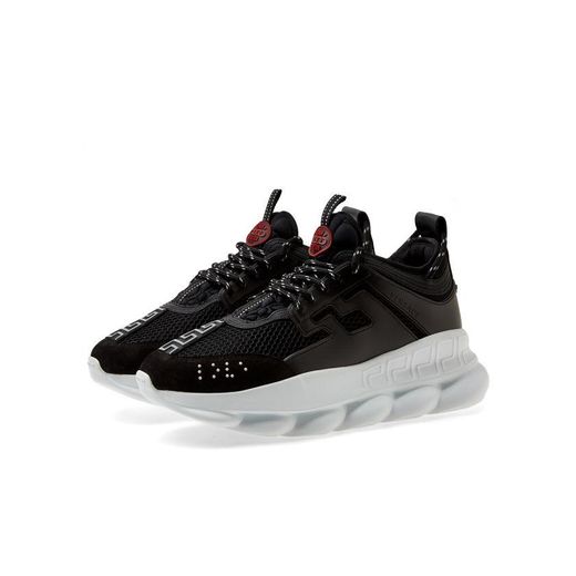 Versace Chain Reaction Sneakers Black and White
