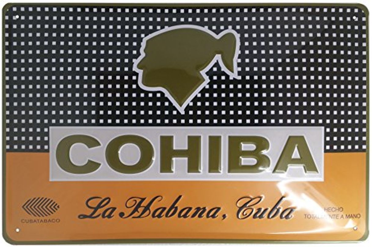 Place Cohiba Zigarren Logo Letrero de Metal Placa de Metal Signo de Arqueado