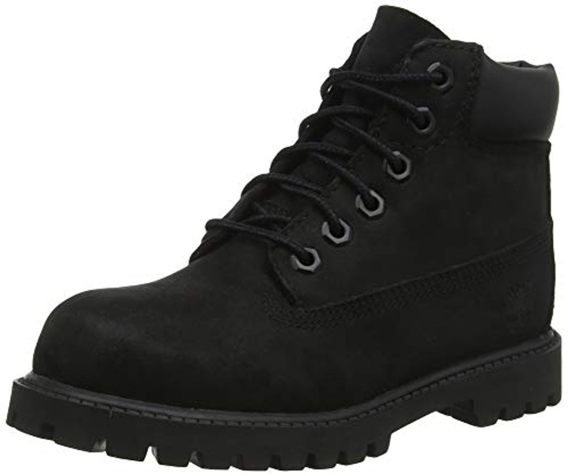 Fashion Timberland 6-Inch Premium WP, Botas Clasicas Unisex Niños, Negro