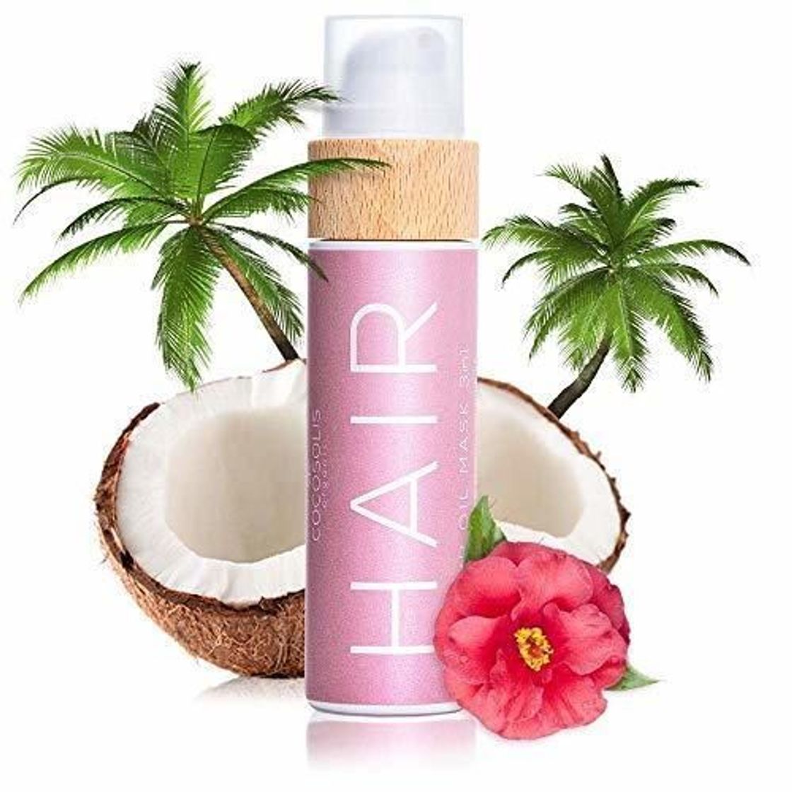 Social COCOSOLIS Aceite orgánico para el cabello 3 en 1 con aceites esenciales-