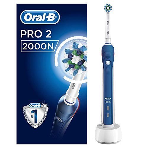 Oral-B PRO 2 2000N CrossAction - Cepillo Eléctrico Recargable con Tecnología de