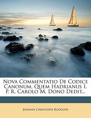 Nova Commentatio De Codice Canonum