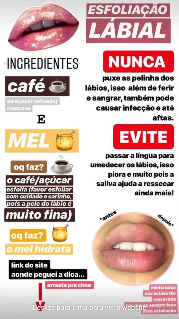 Moda 💋Esfoliação labial 💋