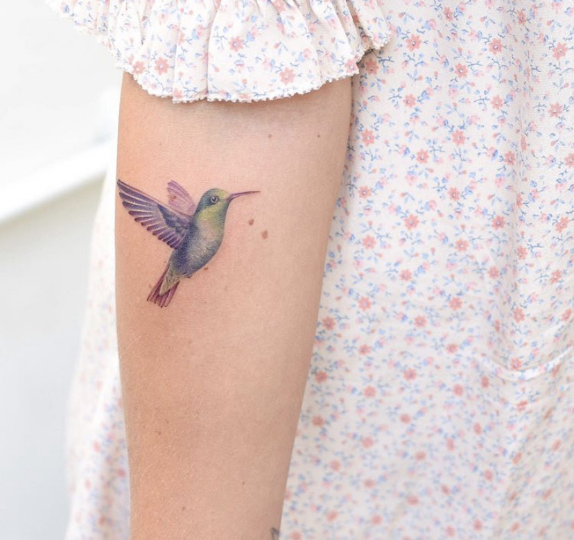 Fashion Tatuaje pájaro 