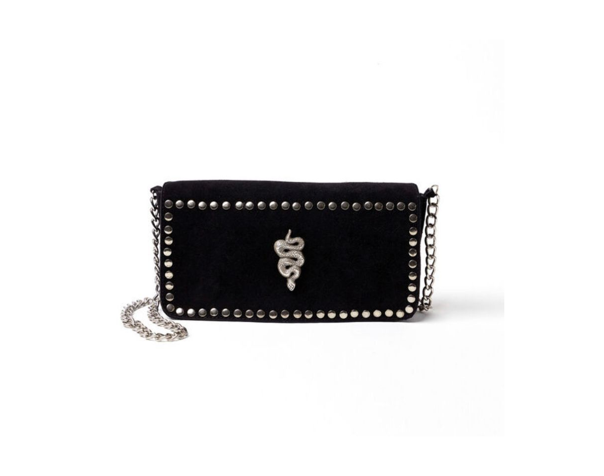 Social bolso serpiente tachuelas