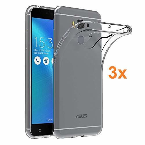 Place Electrónica Rey 3X Funda Carcasa Gel Transparente para ASUS ZENFONE 3 MAX