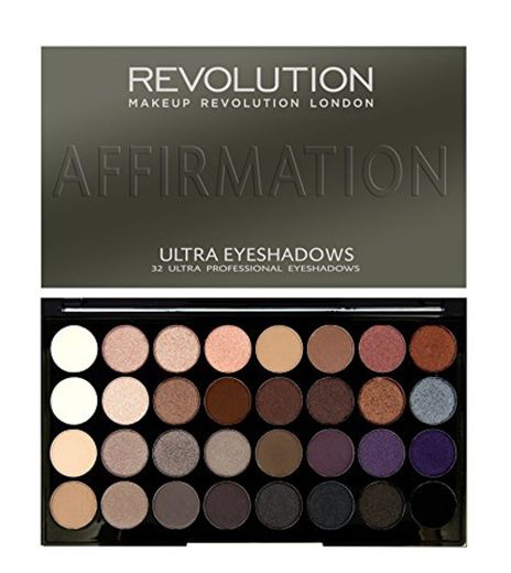 Makeup Revolution Ultra Eyeshadow Palette Affirmation Paleta 32 cieni do powiek 16g