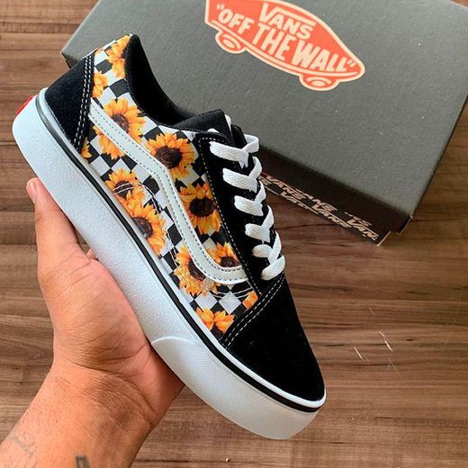 Social Tênis Vans Old Skool Girassol