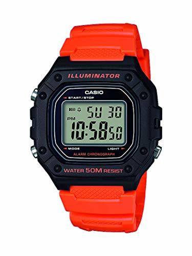 Products Casio Reloj Digital para Hombre de Cuarzo con Correa en Resina W-218H-4B2VEF