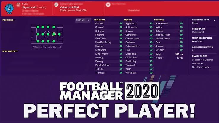 Moda Football Manager 2020