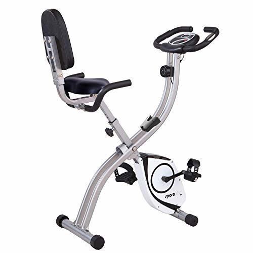 SportPlus Heimtrainer S-Bike - Bicicleta estática y de spinning para fitness