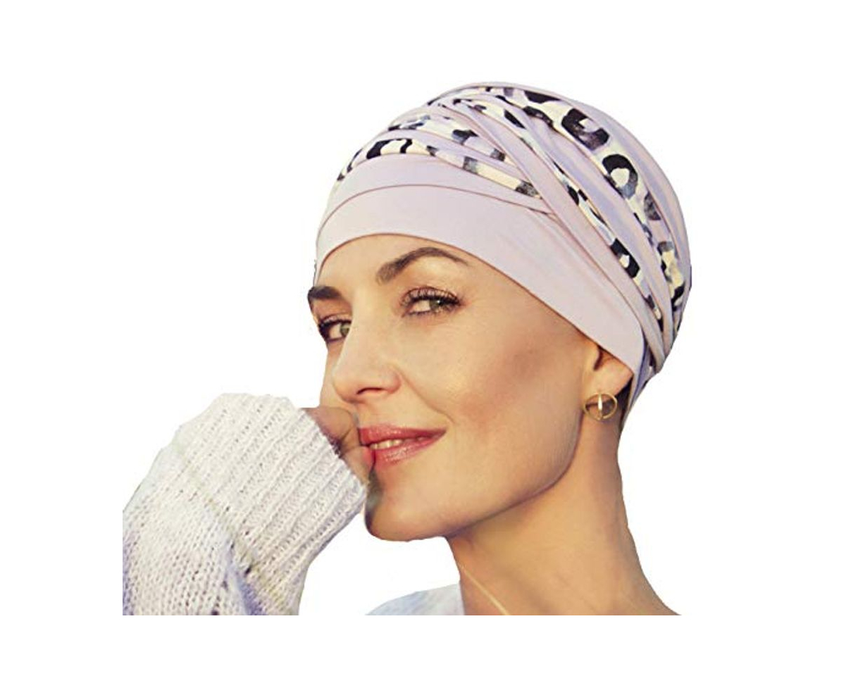 Fashion Turbante Shanti con bambú Estampado Primavera-Verano para Mujeres con Alopecia