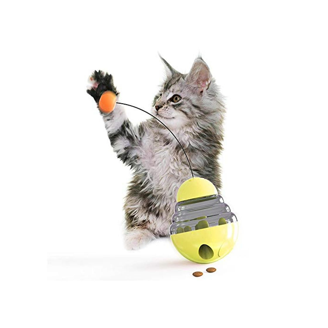 Products LLKSS Juguete para Gatos Gatito De Plástico Palo Interactivo Juguete Divertido Artículos para Mascotas Accesorios para Gatos Bola Que Falta