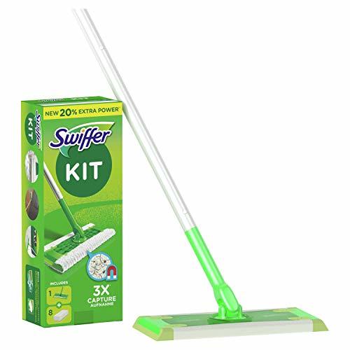 Belleza Swiffer Mopa Kit De Inicio Con 1 Mango Y 8 Paños Secos