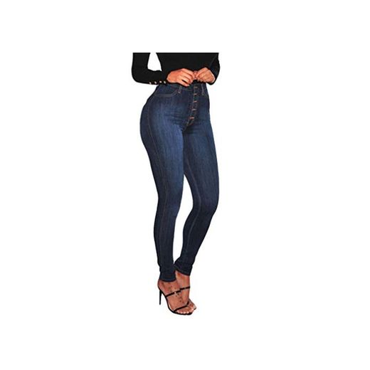 STRIR-Ropa Vaqueros Talla Grande Mujer,Mujer Flacos De Cintura Alta Leggings Elásticos Skinny