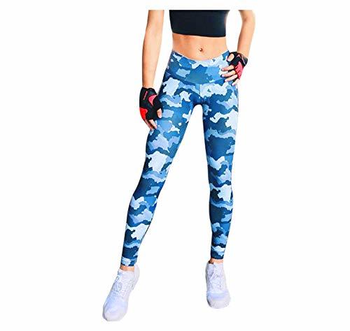 Moda WUXEGHK Mujeres Cintura Alta Deportes Gimnasio Yoga Correr Leggings De Poliéster Pantalones