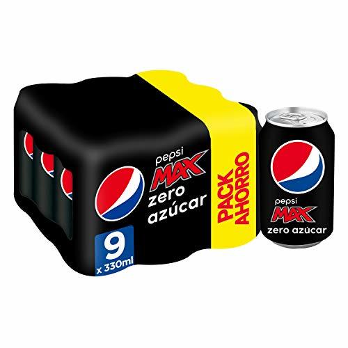 Product Pepsi Max Zero refresco sin Azúcar - Pack de 9 x 33