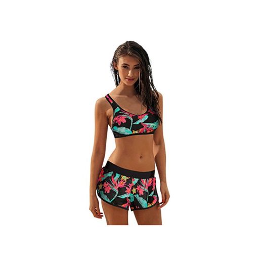 Yesmile Ropa de Baño Mujer Bikini Deportivo Traje de Baño para Damas