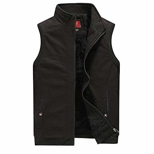 Place Men's Fleece Vest Casual Slim Waistcoat Cotton Sleeveless Jacket Colete Masculino Male