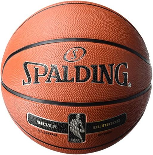 Spalding NBA Silver Outdoor 83-494Z Balón de Baloncesto