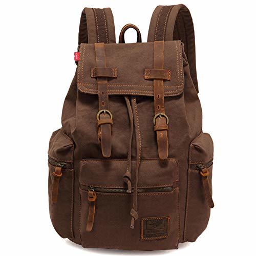 Social Vintage Mochila de Lona de Marcha Bolsa Escolar Uní Mochilas Sport para