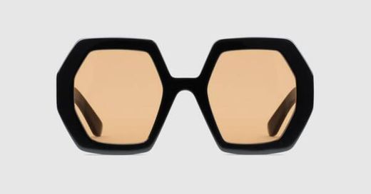 Black Square acetate sunglasses | GUCCI