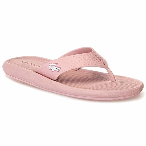 Lugar Lacoste Women's Croco Sandal 219 1 Cfa Flip-Flops Pink in Size 39.5