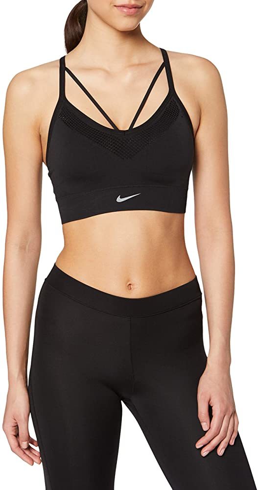 Social Nike Indy Sujetador Deportivo, Mujer, Negro