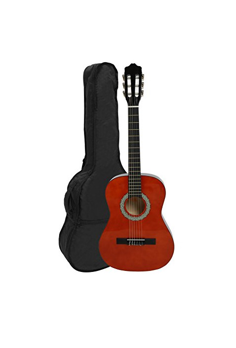 Producto NAVARRA NV13 - Guitarra clásica 3/4 honey con bordes negro incl. funda