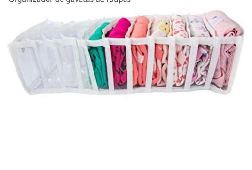 Organizador de gavetas de roupas