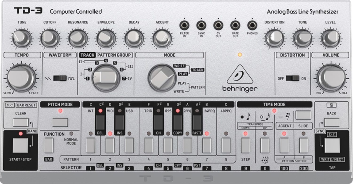 Moda Behringer TD-3-BU Analogue Bass Synth clone of Roland TB-303