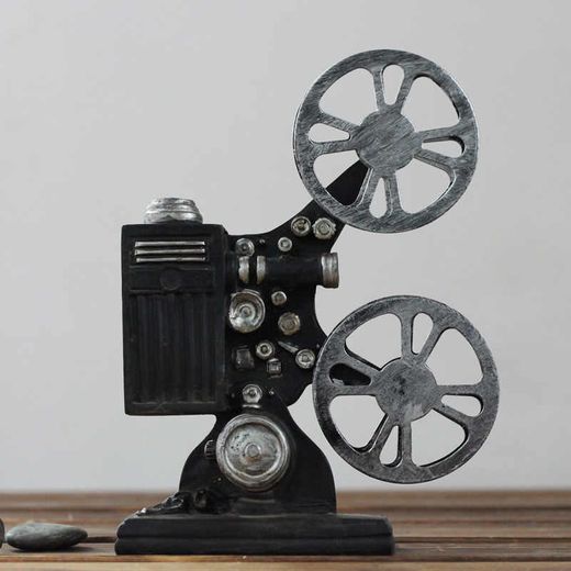 Antique movie projector, decoration