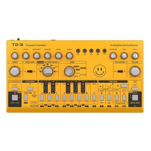 Behringer TD-3-AM Analog Bass Line Synthesizer Yellow