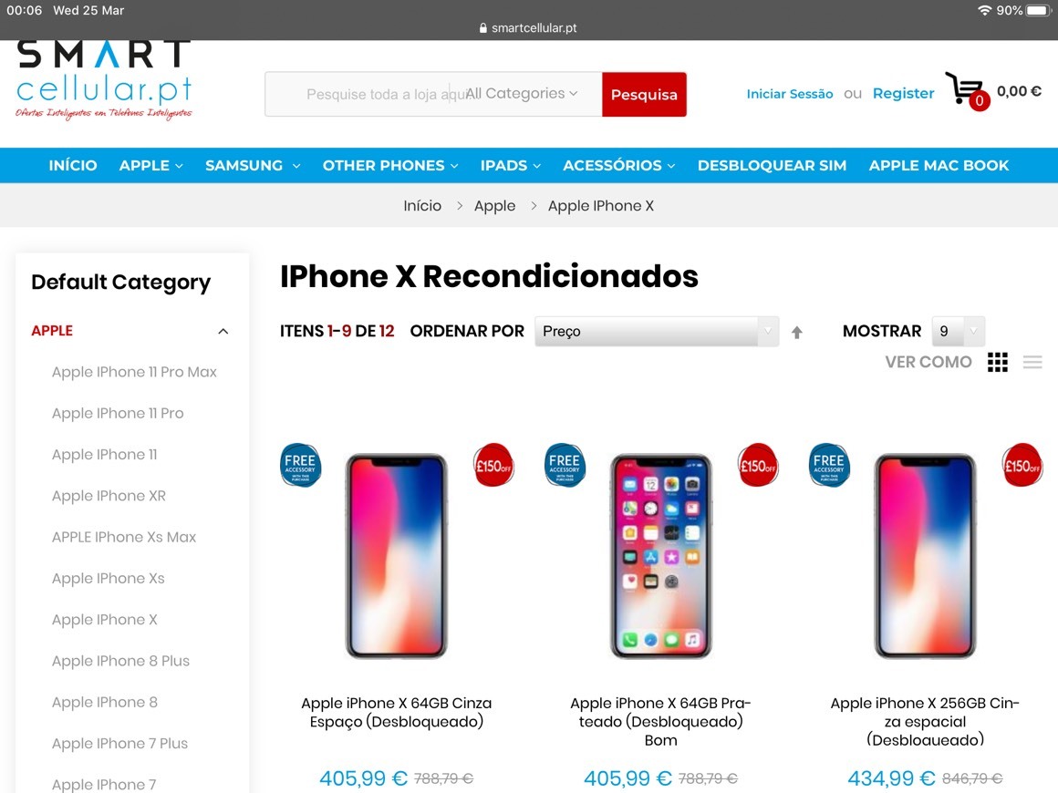 Moda IPhone X a partir de 405.99€ ( portes incluídos)