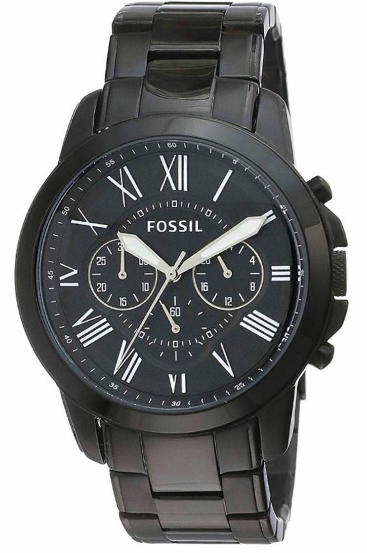 Social Relógio Preto da Fóssil