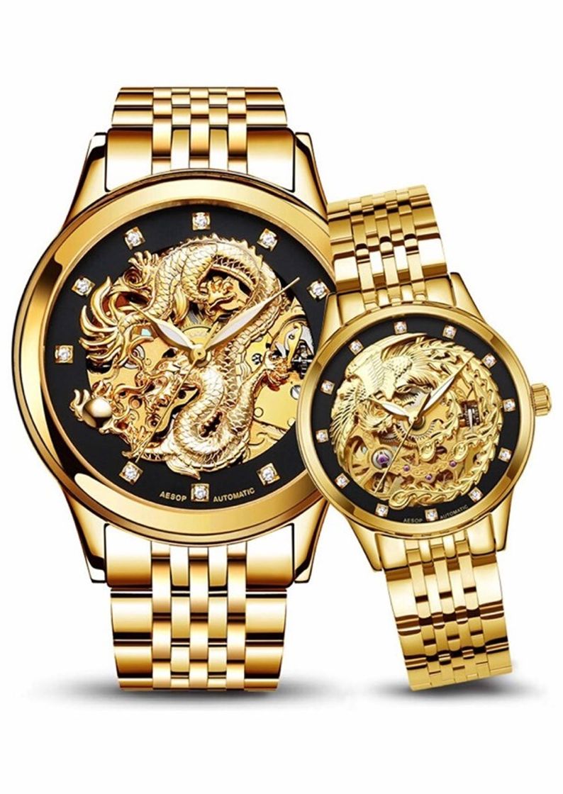 Social Relógio Gosasa Drangon and Phoenix 