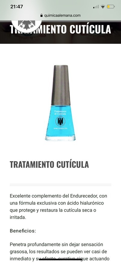 Moda Aceite Cuticula