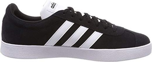 Adidas VL Court 2.0, Zapatillas de Skateboard para Hombre, Negro