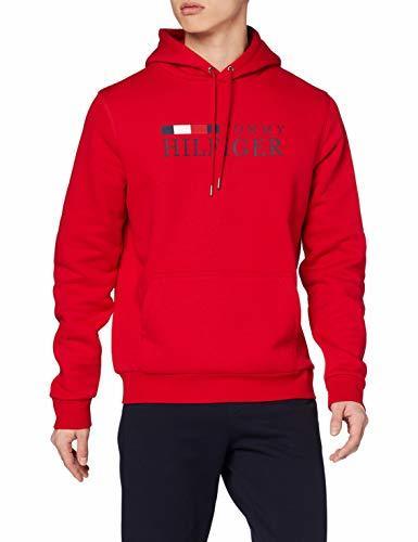 Moda Tommy Hilfiger Basic Hilfiger Hoody Sudadera, Rojo