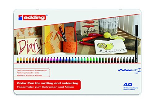 Product edding 1300-40S - Estuche de metal con 40 rotuladores