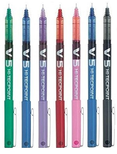 Social Pack de 7 Bolígrafos Pilot BX V5 Varios Colores - Bolígrafo Extra