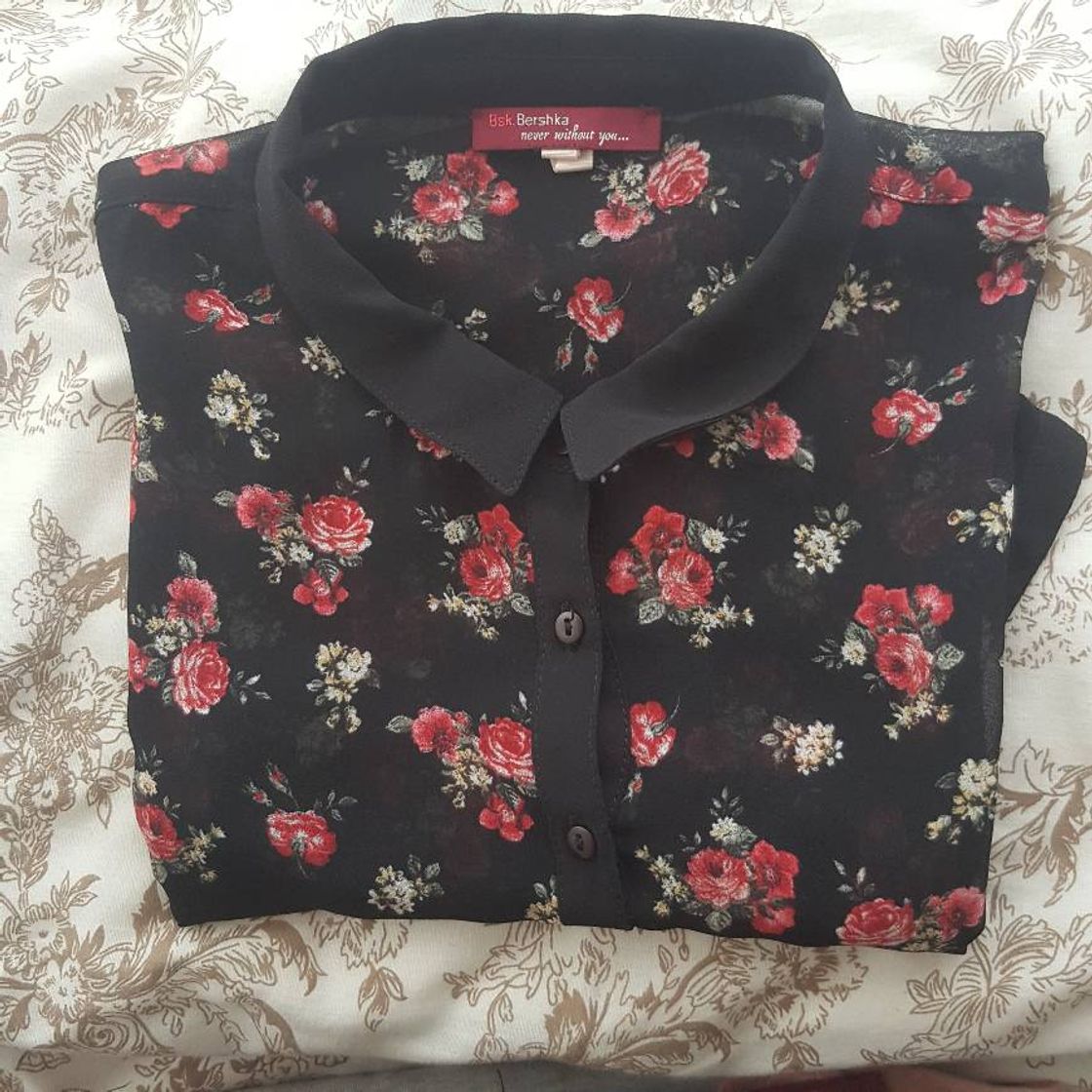 Moda Camisa transparente de flores 3€