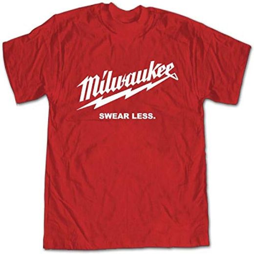 New Milwaukee Swear Less Tools Funny Men's T